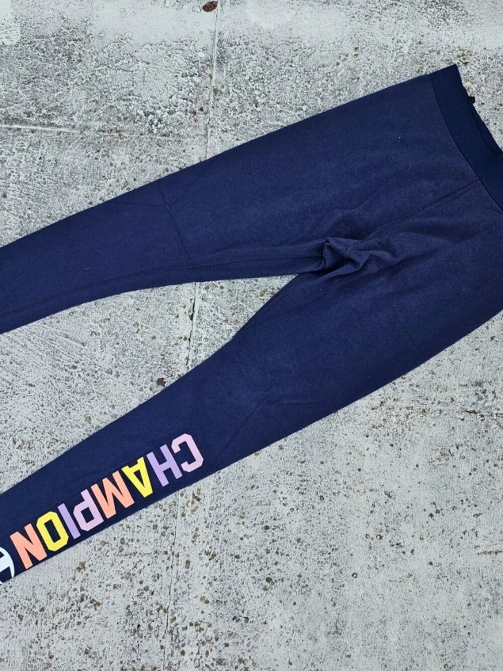 Champion Women Athletic Legging Pant Navy Blue Active Wear port Size S
